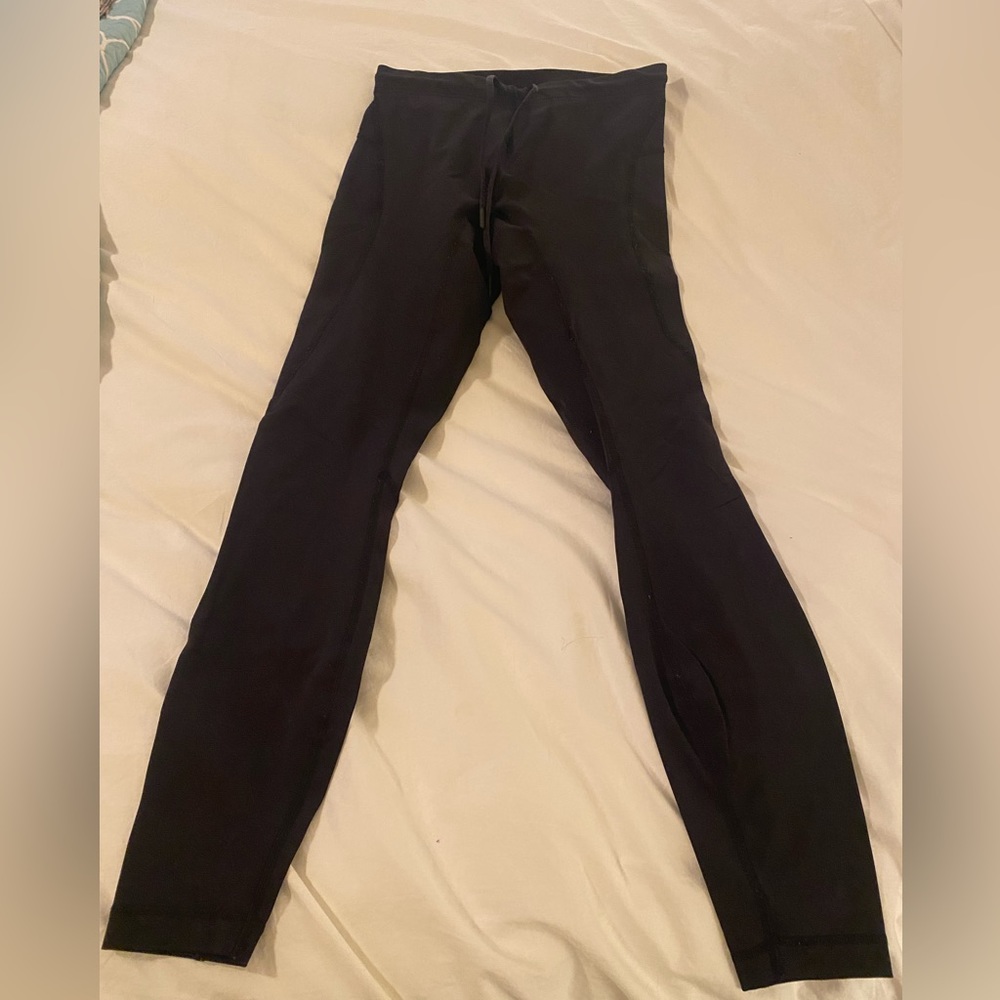 Lululemon tie waist leggings black